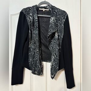 Rachel Rachel Roy Snakeskin Moto Jacket